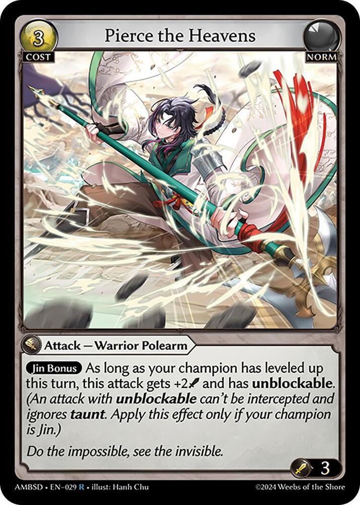 Pierce the Heavens 029 (Mortal Ambition Starter Decks)  | Good Games Adelaide SA