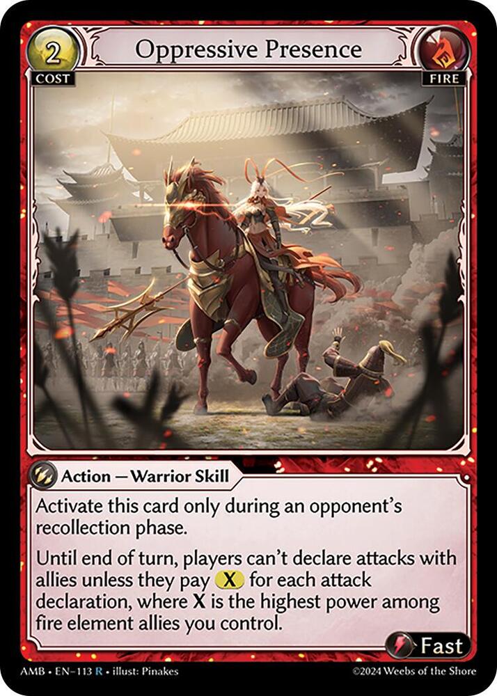 Oppressive Presence 113 (Mortal Ambition)  - Foil | Good Games Adelaide SA