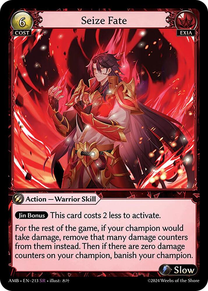 Seize Fate 213 (Mortal Ambition)  - Foil | Good Games Adelaide SA
