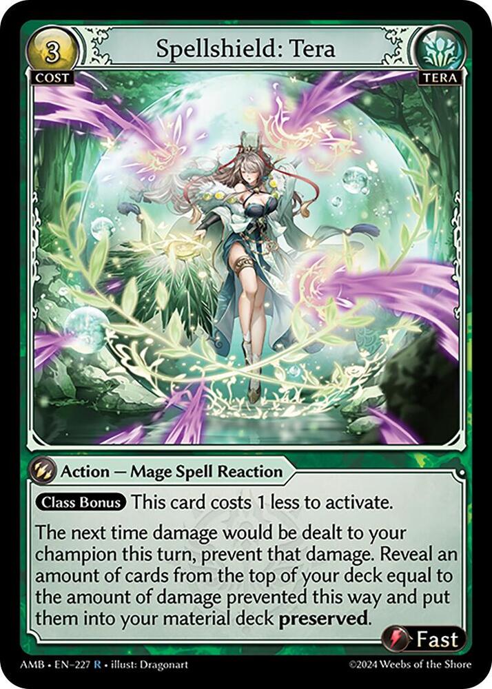Spellshield Tera 227 (Mortal Ambition)  - Foil | Good Games Adelaide SA