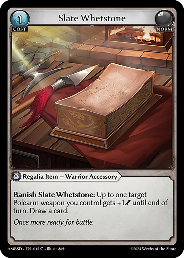 Slate Whetstone 015 (Mortal Ambition Starter Decks)  | Good Games Adelaide SA