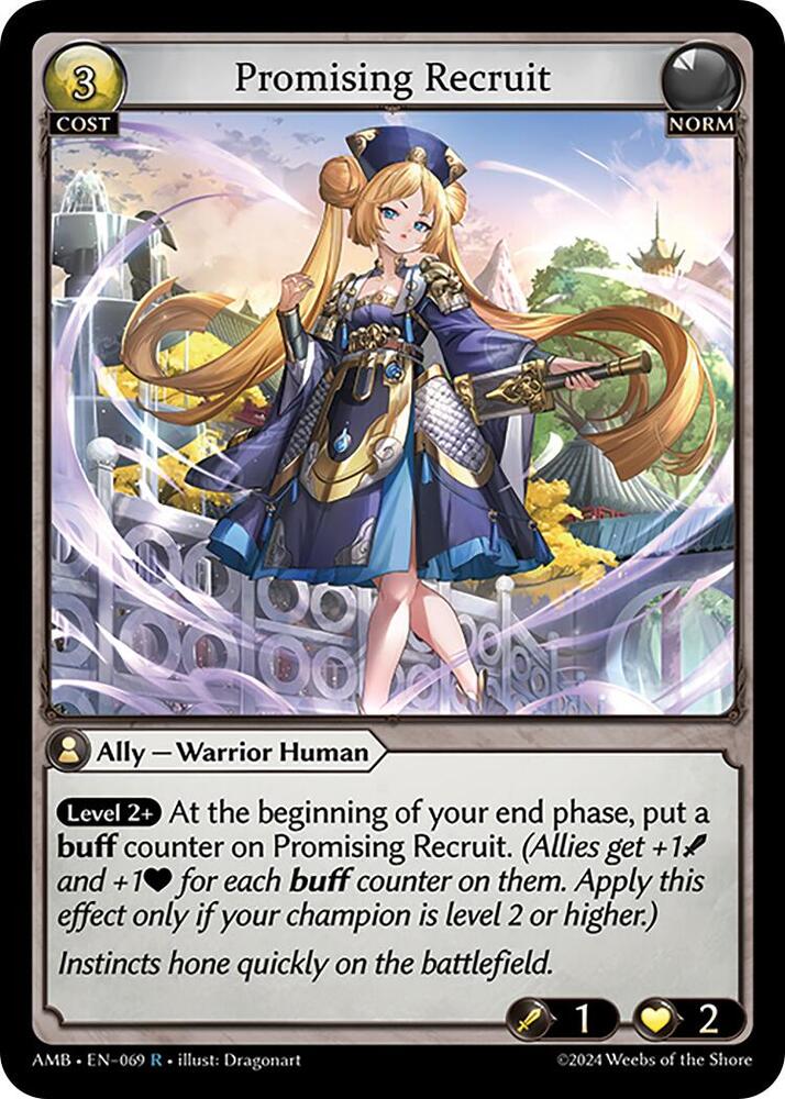 Promising Recruit 069 (Mortal Ambition)  - Foil | Good Games Adelaide SA