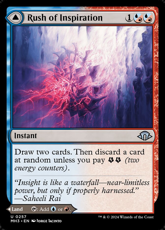 Rush of Inspiration // Crackling Falls 257 (Modern Horizons 3)  | Good Games Adelaide SA