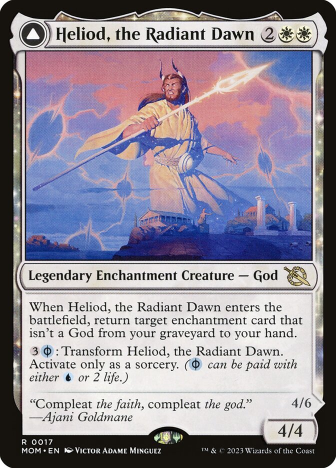 Heliod, the Radiant Dawn // Heliod, the Warped Eclipse 17 (March of the Machine)  - Foil | Good Games Adelaide SA