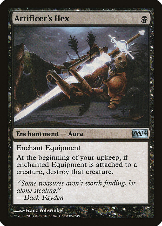 Artificer's Hex 85 (Magic 2014 (M14))  - Foil | Good Games Adelaide SA