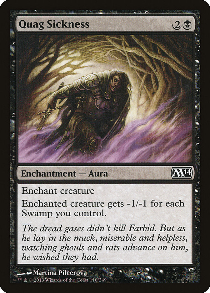 Quag Sickness 110 (Magic 2014 (M14))  - Foil | Good Games Adelaide SA