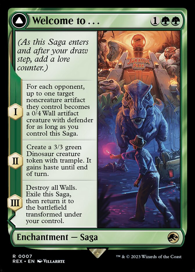 Welcome to . . . // Jurrasic Park 7 (Universes Beyond: Jurassic World Collection)  - Foil | Good Games Adelaide SA