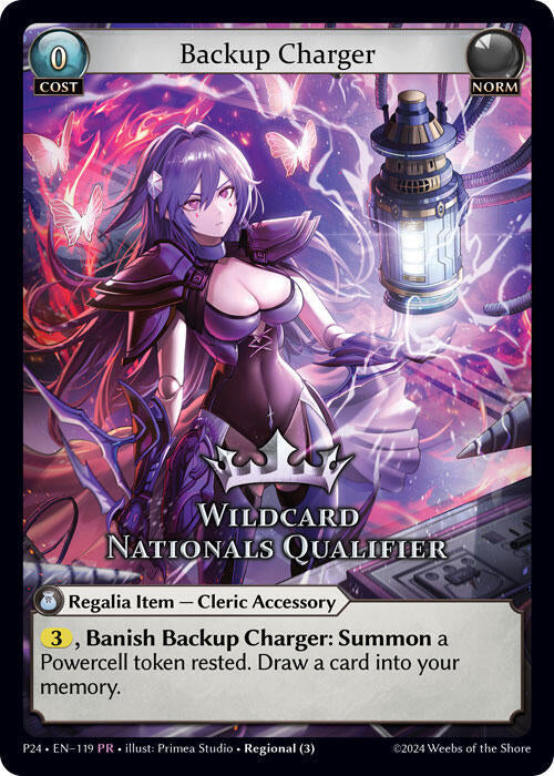 Backup Charger Wildcard Nationals Qualifier 119 (Region Exclusive Promotional Cards)  - Foil | Good Games Adelaide SA