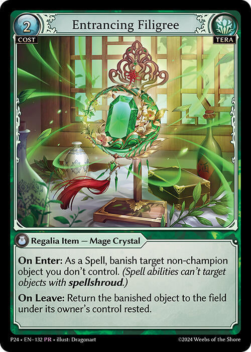 Entrancing Filigree 132 (Promotional Cards)  - Foil | Good Games Adelaide SA