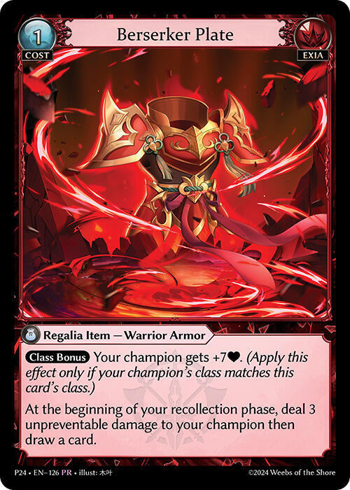 Berserker Plate 126 (Promotional Cards)  - Foil | Good Games Adelaide SA