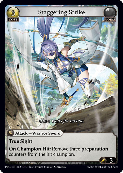 Staggering Strike 152 (Promotional Cards)  - Foil | Good Games Adelaide SA