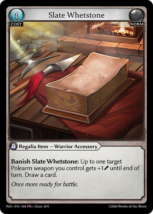 Slate Whetstone 144 (Promotional Cards)  - Foil | Good Games Adelaide SA