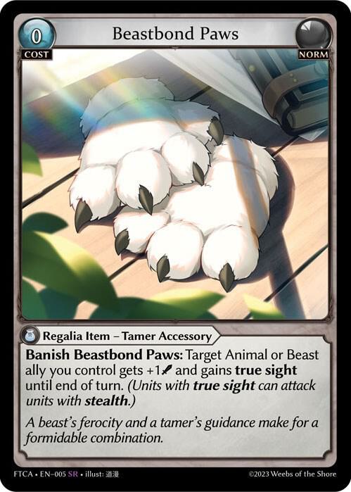Beastbond Paws 005 (Fractured Crown)  - Foil | Good Games Adelaide SA