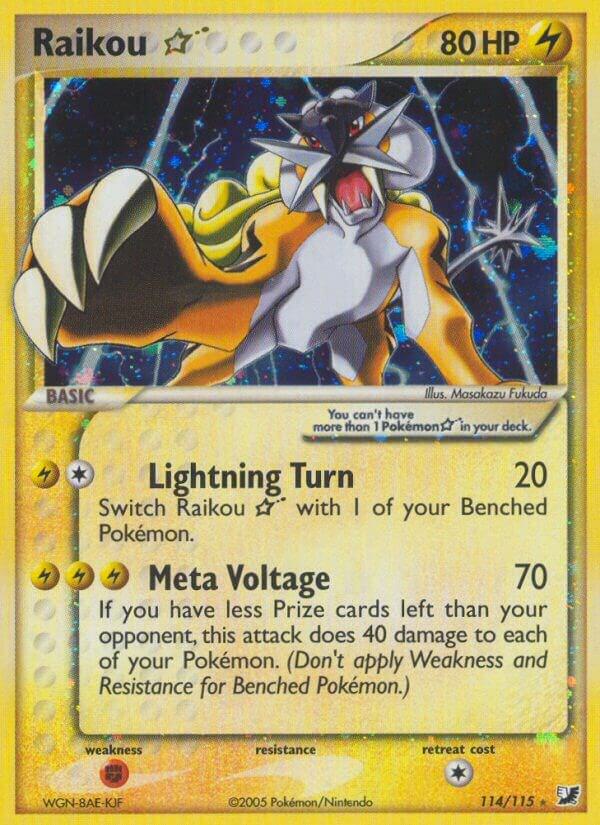 Raikou Star 114/115 (Unseen Forces)  - Holofoil | Good Games Adelaide SA