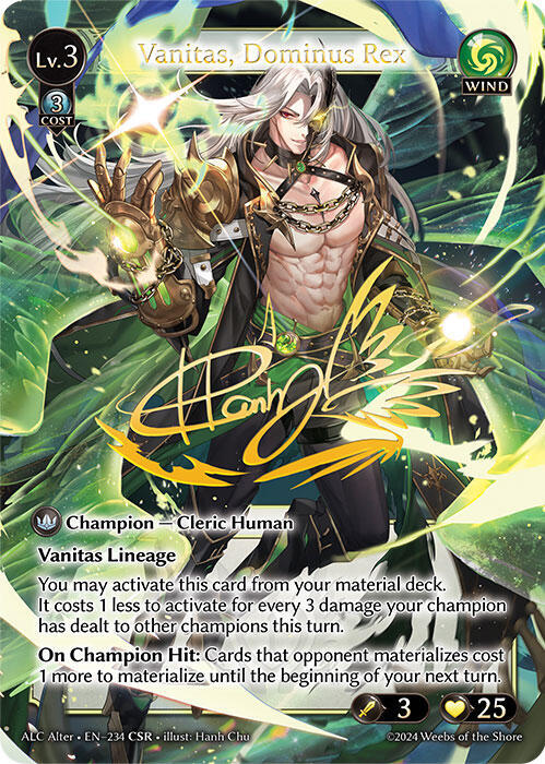 Vanitas Dominus Rex CSR 234 (Alchemical Revolution Alter Edition)  - Foil | Good Games Adelaide SA