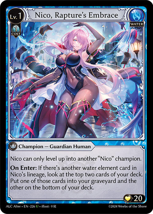 Nico Raptures Embrace 226 (Alchemical Revolution Alter Edition)  - Foil | Good Games Adelaide SA