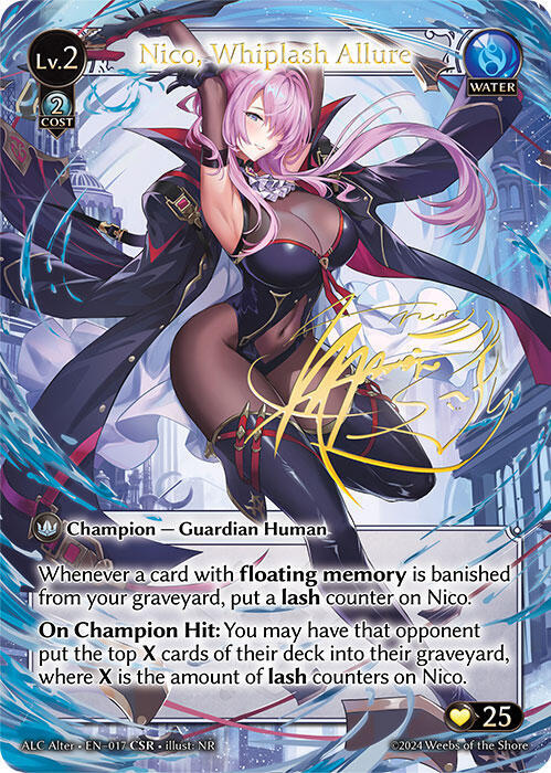 Nico Whiplash Allure CSR 017 (Alchemical Revolution Alter Edition)  - Foil | Good Games Adelaide SA