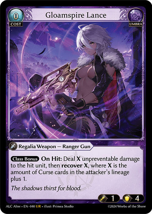 Gloamspire Lance 040 (Alchemical Revolution Alter Edition)  | Good Games Adelaide SA