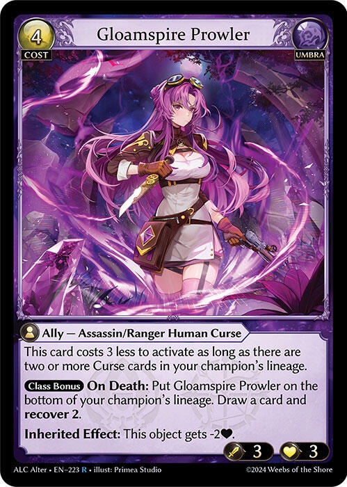 Gloamspire Prowler 223 (Alchemical Revolution Alter Edition)  | Good Games Adelaide SA