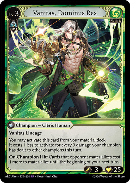 Vanitas Dominus Rex 234 (Alchemical Revolution Alter Edition)  | Good Games Adelaide SA