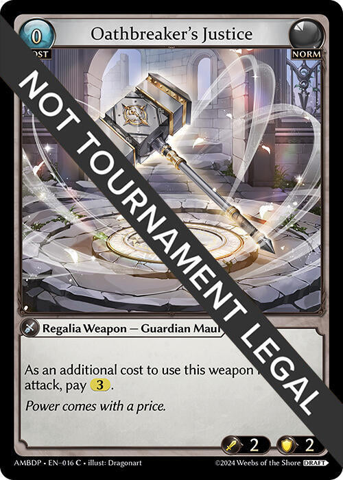 Oathbreakers Justice 016 (Mortal Ambition Draft Pack)  | Good Games Adelaide SA