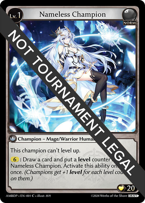 Nameless Champion Mage Warrior 001 (Mortal Ambition Draft Pack)  | Good Games Adelaide SA
