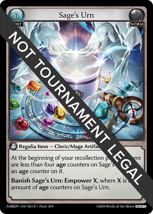Sages Urn 021 (Mortal Ambition Draft Pack)  | Good Games Adelaide SA