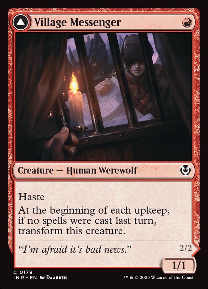 Village Messenger // Moonrise Intruder 179 (Innistrad Remastered)  - Foil | Good Games Adelaide SA