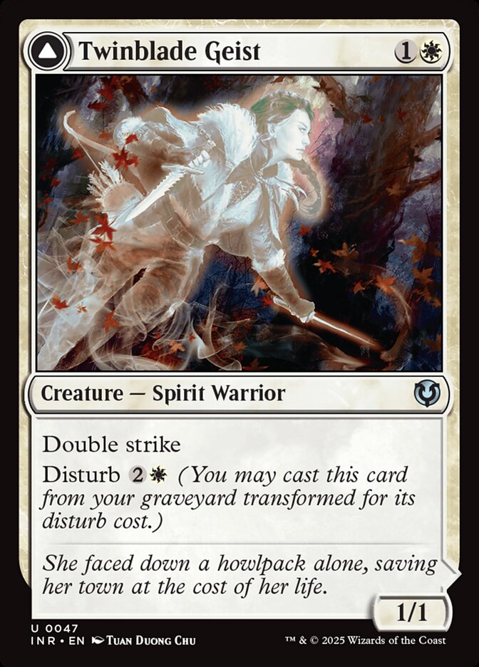 Twinblade Geist // Twinblade Invocation 47 (Innistrad Remastered)  | Good Games Adelaide SA