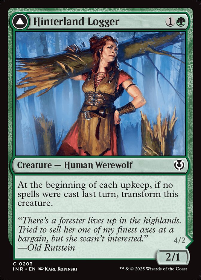 Hinterland Logger // Timber Shredder 203 (Innistrad Remastered)  - Foil | Good Games Adelaide SA
