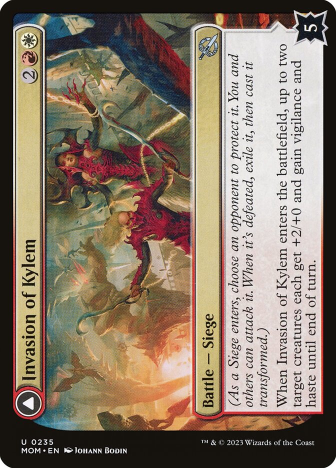 Invasion of Kylem // Valor's Reach Tag Team 235 (March of the Machine)  - Foil | Good Games Adelaide SA