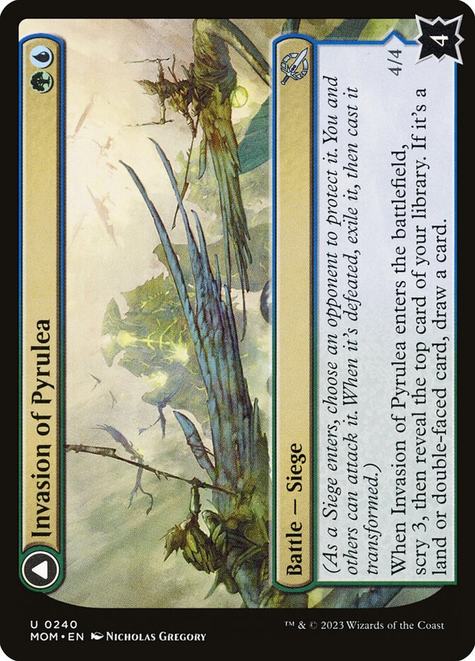 Invasion of Pyrulea // Gargantuan Slabhorn 240 (March of the Machine)  - Foil | Good Games Adelaide SA