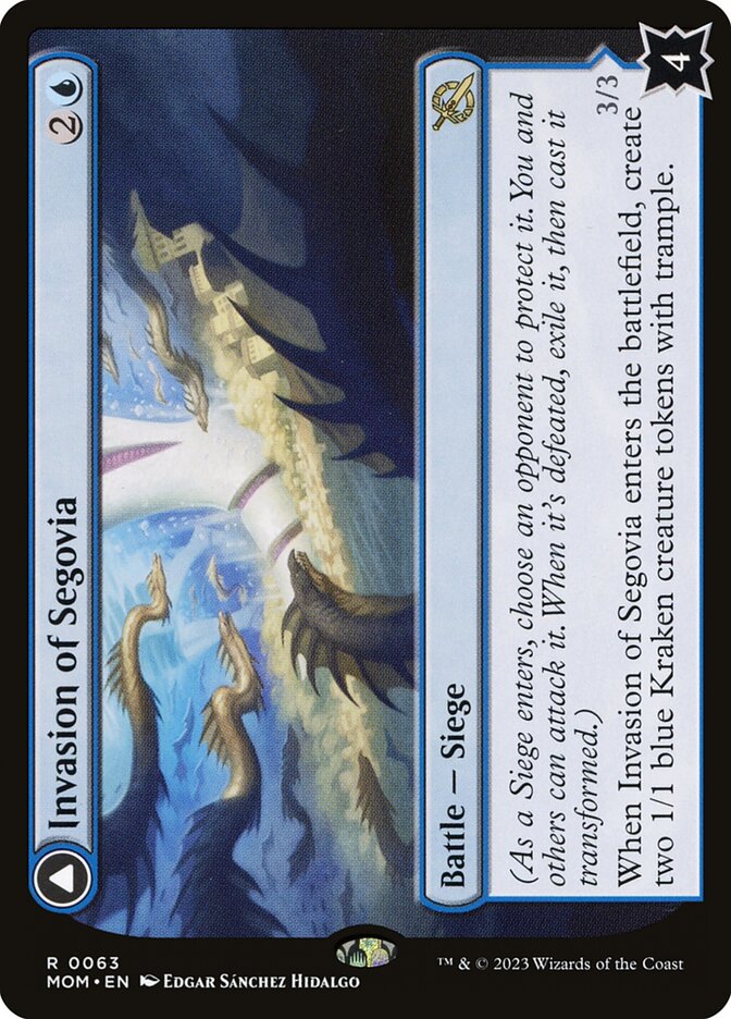 Invasion of Segovia // Caetus, Sea Tyrant of Segovia 63 (March of the Machine)  - Foil | Good Games Adelaide SA