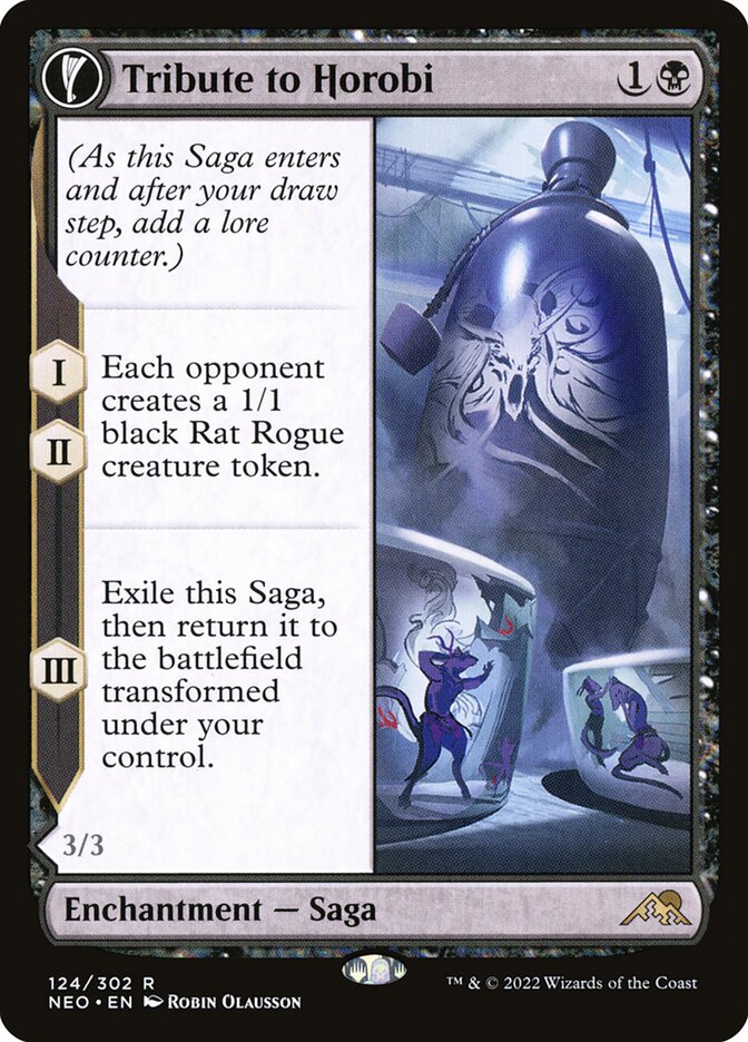 Tribute to Horobi // Echo of Death's Wail 124 (Kamigawa: Neon Dynasty)  - Foil | Good Games Adelaide SA
