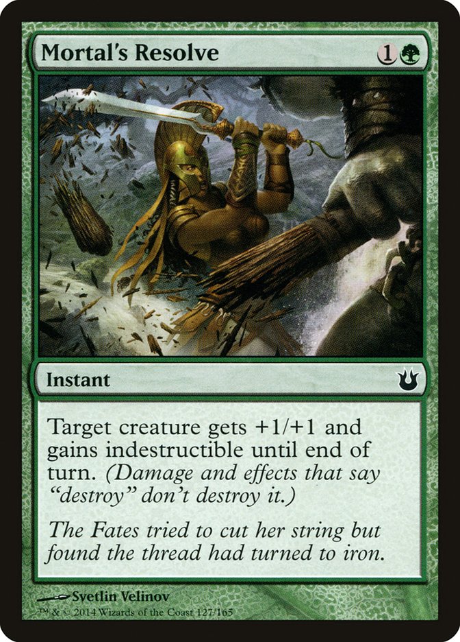 Mortal's Resolve 127 (Born of the Gods)  - Foil | Good Games Adelaide SA
