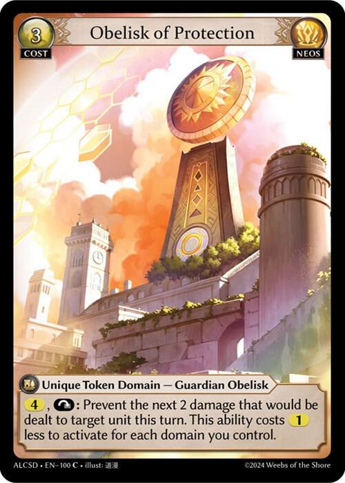 Obelisk of Protection 100 (Alchemical Revolution Starter Decks)  | Good Games Adelaide SA