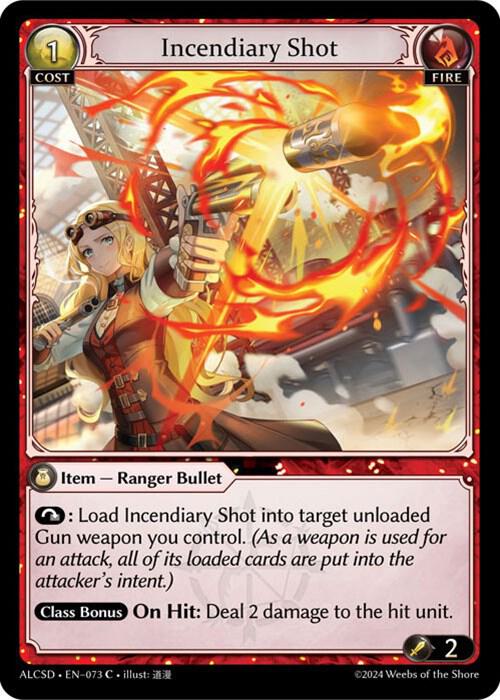 Incendiary Shot 073 (Alchemical Revolution Starter Decks)  | Good Games Adelaide SA