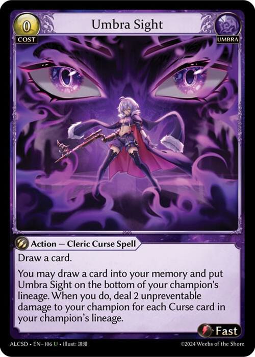 Umbra Sight 106 (Alchemical Revolution Starter Decks)  | Good Games Adelaide SA