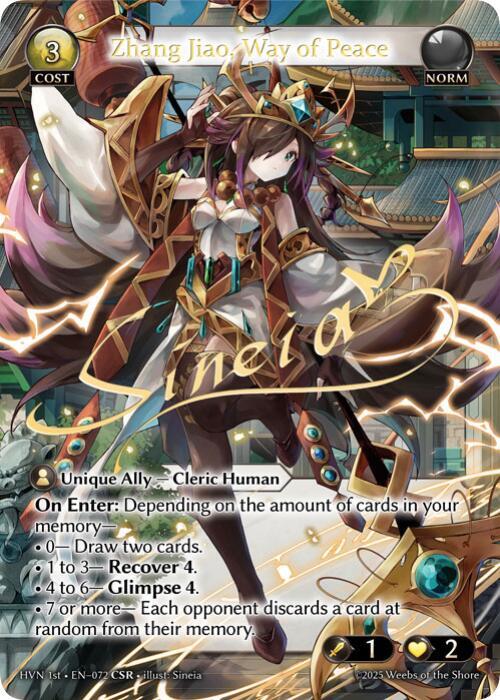 Zhang Jiao Way of Peace CSR 072 (Abyssal Heaven)  - Foil | Good Games Adelaide SA