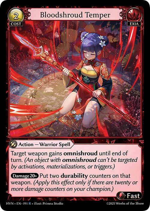 Bloodshroud Temper 191 (Abyssal Heaven)  - Foil | Good Games Adelaide SA