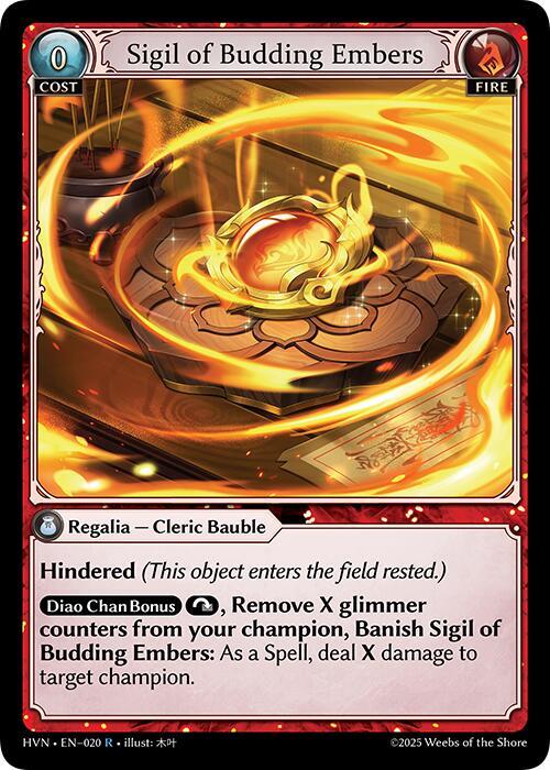 Sigil of Budding Embers 020 (Abyssal Heaven)  - Foil | Good Games Adelaide SA