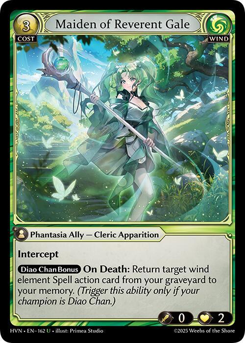 Maiden of Reverent Gale 162 (Abyssal Heaven)  - Foil | Good Games Adelaide SA