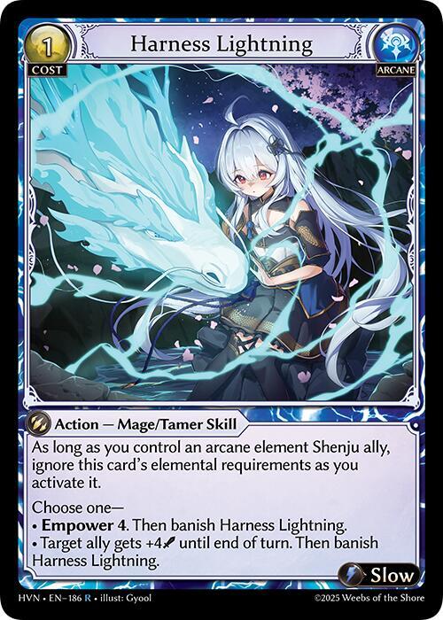 Harness Lightning 186 (Abyssal Heaven)  - Foil | Good Games Adelaide SA