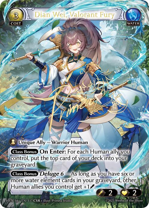 Dian Wei Valorant Fury CSR 117 (Abyssal Heaven)  - Foil | Good Games Adelaide SA