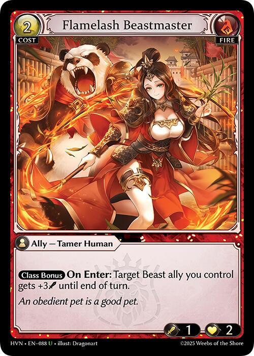 Flamelash Beastmaster 088 (Abyssal Heaven)  - Foil | Good Games Adelaide SA