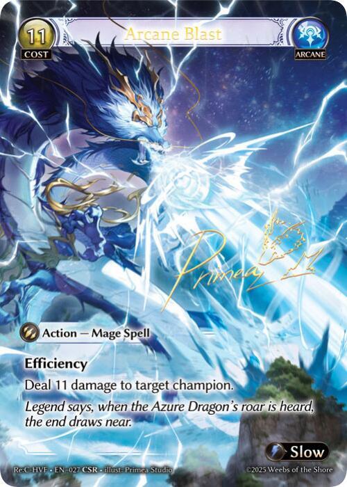Arcane Blast CSR 027 (Guo Jia Re: Collection, Heaven’s Favored)  - Foil | Good Games Adelaide SA