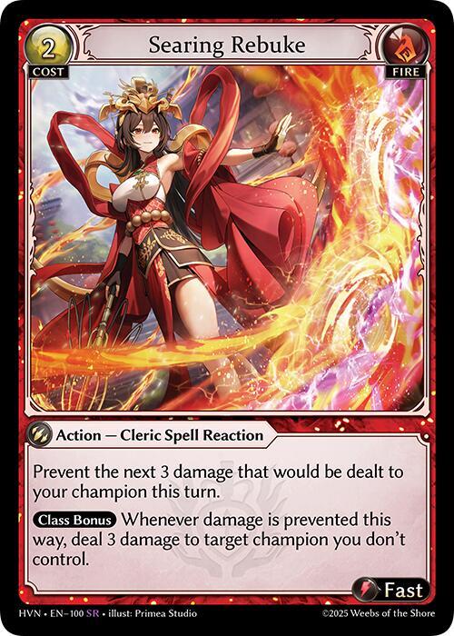 Searing Rebuke 100 (Abyssal Heaven)  - Foil | Good Games Adelaide SA