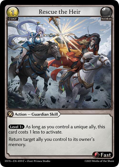 Rescue the Heir 059 (Abyssal Heaven)  - Foil | Good Games Adelaide SA