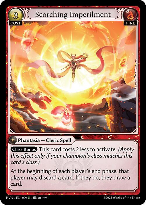 Scorching Imperilment 099 (Abyssal Heaven)  - Foil | Good Games Adelaide SA