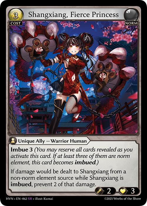 Shangxiang Fierce Princess 062 (Abyssal Heaven)  - Foil | Good Games Adelaide SA